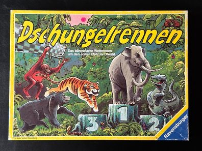 Dschungelrennen Ravensburger Brettspiel Gesellschaftsspiel 1989 Vintage 011858