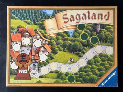 Sagaland Ravensburger 1981 Familienspiel altes Layout vollständig guter Zustand!