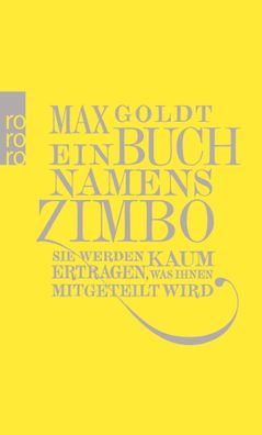 Ein Buch namens Zimbo, Max Goldt