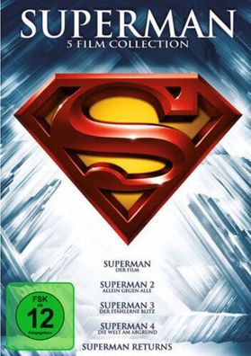 Superman 1 - 5 BOX  Film-Collection 5DVDs NEU OVP