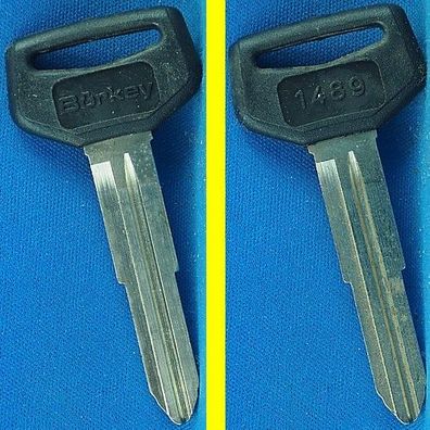 Schlüsselrohling Börkey 1489 mit Kunststoffkopf für verschiedene Toyota, Daihatsu