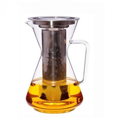 Teekanne Mora aus Glas mit Edelstahlsieb, 1,5 Liter Fassungsvermögen Artikelzustand: