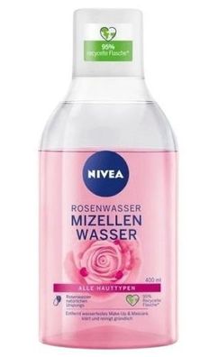 Nivea Rosenwasser Micellar Water 400ml - Sanfte Gesichtsreinigung