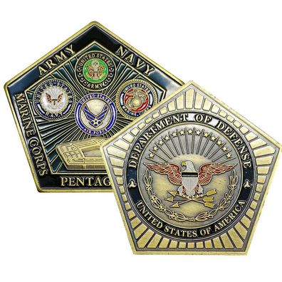 USA Army Navy Marines Dept Of Defense Pentagon Medaille (MedSC042423)