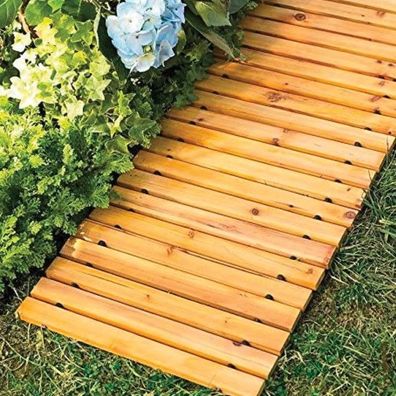 Gartenweg Holzpfad PW001 von terra-garten® - Natürliches Design für Ihren Garten