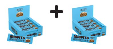 2 x Misfits Vegan Protein Bar (12x45g) Cookies and Cream