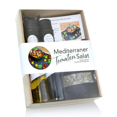 Genial Geniessen Mediterraner-Tomaten-Salat Set Geschenke Set Sommer Grill