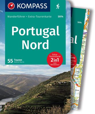 Kompass Wanderf?hrer Portugal Nord, 55 Touren mit Extra-Tourenkarte, Astrid ...
