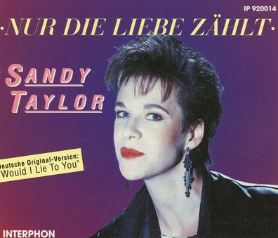 Maxi CD Cover Sandy Taylor - Nur die Liebe zählt