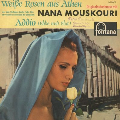7" Nana Mouskouri - Weiße Rosen aus Athen