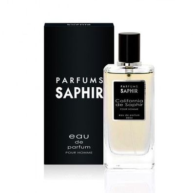 Saphir California Eau de Parfum, 50ml - Eleganter Duft mit holzigen Nuancen