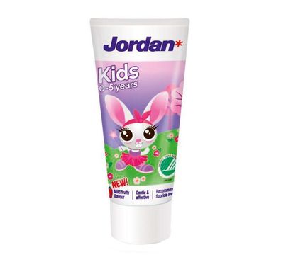 Jordan Kids Himbeer-Zahnpasta für Kinder, 0-5 Jahre, 50ml