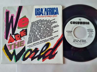 USA For Africa - We are the world 7'' Vinyl US PROMO/ Michael Jackson