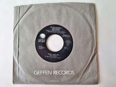 Peter Gabriel & Kate Bush - Don't give up 7'' Vinyl US PROMO 2 MIXES