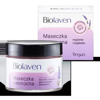 Nachtpflegemaske „Lavendeltraum“ - Bio-Formel, 45ml - Straffende Nachtmaske