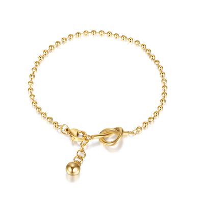 HighGrade Round Beads Bracelet Simplicity Titanium Steel Bracelet For Women