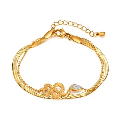 Snake Chain Summer Snake Bones Chain Titanium Steel Bracelet For Women