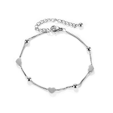 Elegant Heart Bracelet Simplicity Titanium Steel