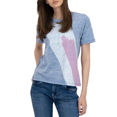Pepe Jeans - Bekleidung - T-Shirts - ALEXA-PL504515-546QUAY - Damen - gray, pink