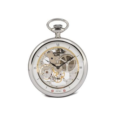 Zeno-Watch - Taschenuhr - Herren - Chronograph - Lepine - XL skeleton - L213S-i2