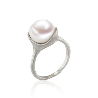 Luna-Pearls - 009.0053 - Ring - Damen - 925er Silber rhodiniert matt