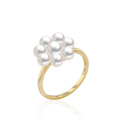 Luna-Pearls - 008.0622 - Ring - Damen - 585 Gelbgold - Süßwasser-Zuchtperle