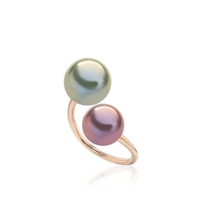Luna-Pearls - 008.0538 - Ring - Damen - 750 Rotgold poliert