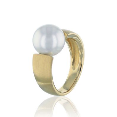 Luna-Pearls - 008.0428 - Ring - Damen - 585 Gelbgold - Südsee-Zuchtperle 10-11mm