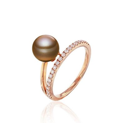 Luna-Pearls - 005.1088 - Ring - Damen - 750 Rotgold - Tahiti-Zuchtperle 11-12mm