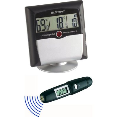 TFA - Digitales Thermo-Hygrometer KLIMA Control SET 95.2008 - schwarz