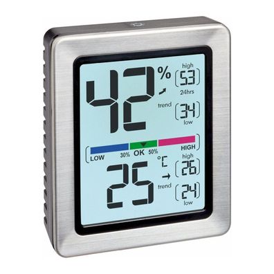 TFA - Digitales Thermo-Hygrometer EXACTO 30.5047.54 - silber