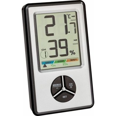 TFA - Digitales Thermo-Hygrometer 30.5045.54 - silber