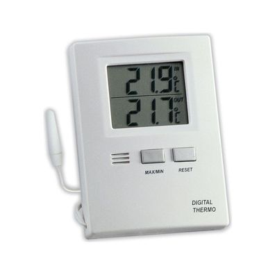 TFA - Digitales Innen-Außen-Thermometer 30.1012 - weiß