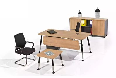 Office Garnitur Luxus Büromöbel Schreibtisch Büroschrank Komplettes Set 3tlg
