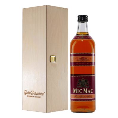 Mic Mac Blended Whisky mit Geschenk-Holzkiste