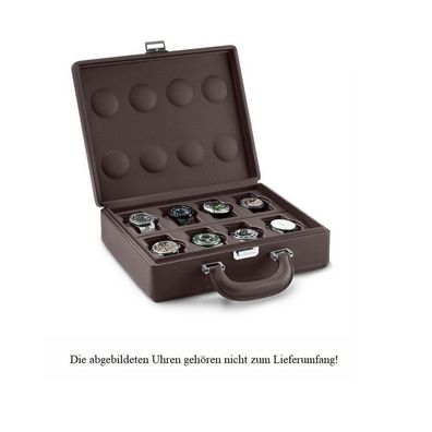 Scatola del Tempo - Valigetta 8 handle chocolate - Uhrenkoffer für 8 Uhren