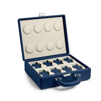 Scatola del Tempo - Valigetta 8 handle blue/ off-white - Uhrenkoffer für 8 Uhren