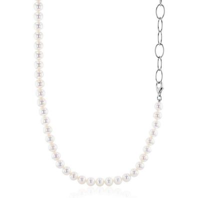 Luna-Pearls - 218.0182 - Collier - Damen - 925er Silber rhodiniert