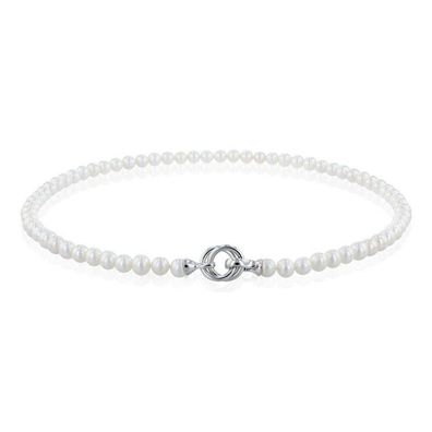 Luna-Pearls - 218.0184 - Collier - Damen - 925er Silber rhodiniert