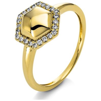Luna Creation - 1Q815G454-1 - Ring - Damen - Gelbgold 14K - Diamant - 0.14 ct