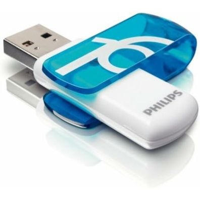 Philips USB-Stick Vivid blau, weiß 16 GB
