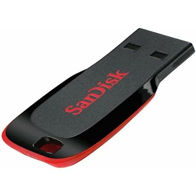 SanDisk USB-Stick Cruzer Blade schwarz, rot 16 GB