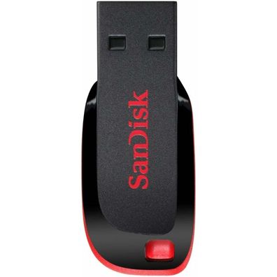 SanDisk USB-Stick Cruzer Blade schwarz, rot 64 GB
