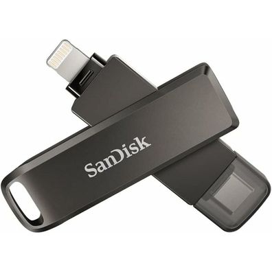 iXpand Luxe 256 GB (schwarz, USB-C 3.2 Gen 1, Apple Lightning Connector)