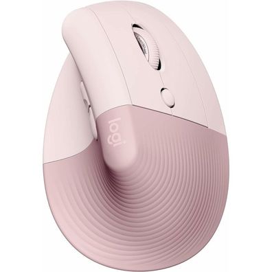Logitech Lift Maus ergonomisch kabellos rosa
