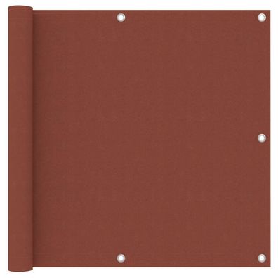 Balkon-Sichtschutz Terrakotta-Rot 90x300 cm Oxford-Gewebe
