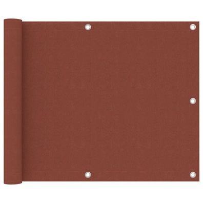 Balkon-Sichtschutz Terrakotta-Rot 75x300 cm Oxford-Gewebe