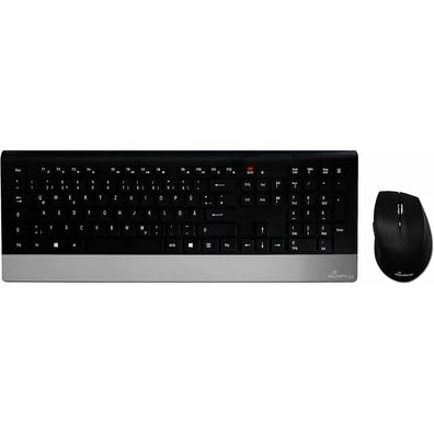 MediaRange MROS105 Tastatur-Maus-Set kabellos schwarz