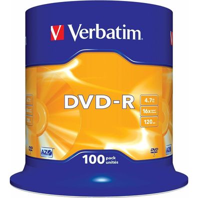 DVD-R 4,7 GB (16fach, 100 Stück)