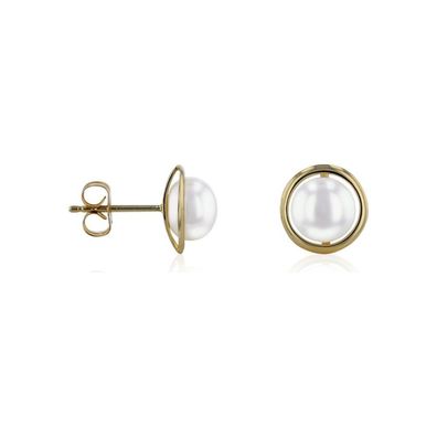 Luna-Pearls Ohrringe 585 Gelbgold Süßwasser-Perle 4.5-5mm - 311.1906